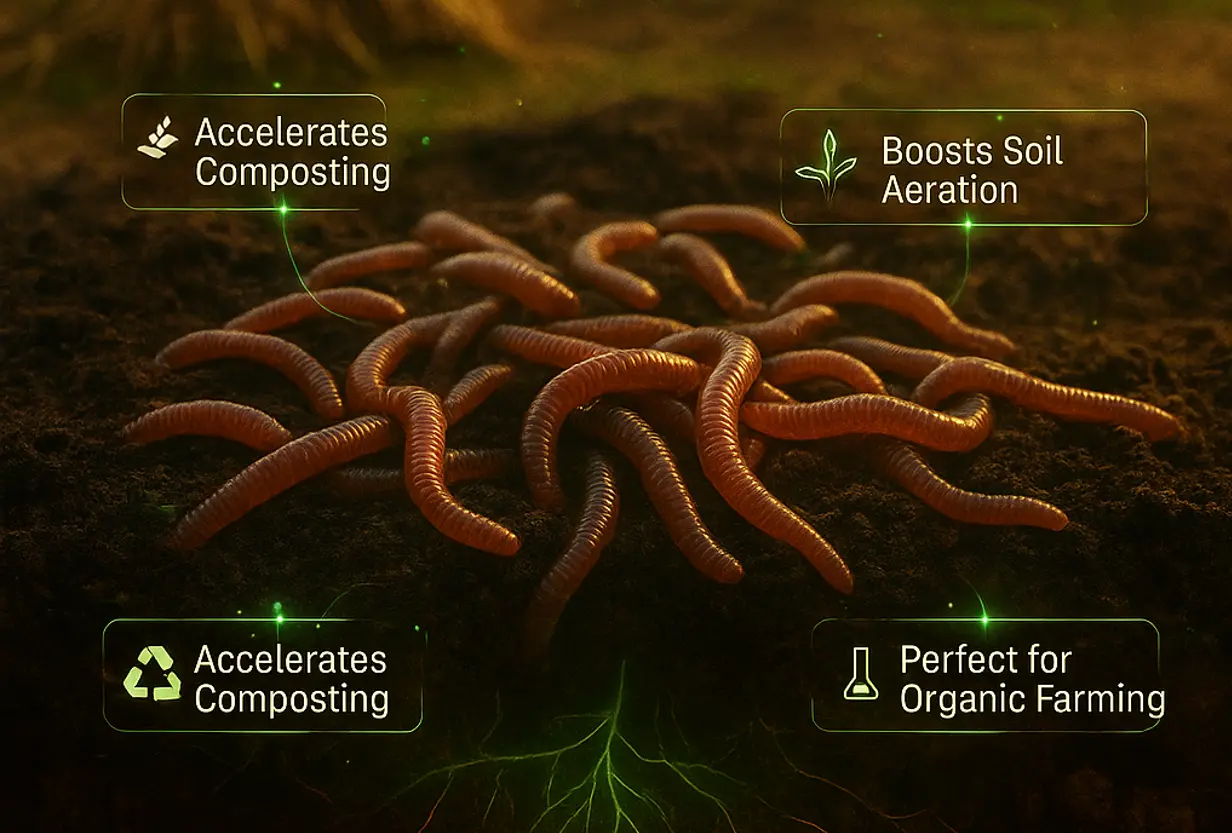 Eisenia Fetida Earthworms